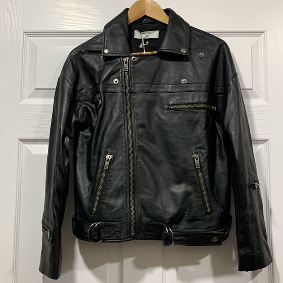 📌 Rare NWT One Teaspoon Smiley Leather Jacket - Picture 3 of 9